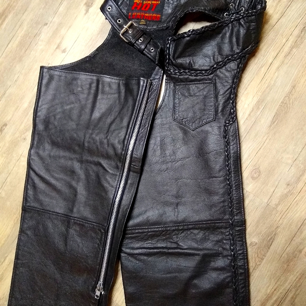 Hot Leathers Men's Leather Chaps